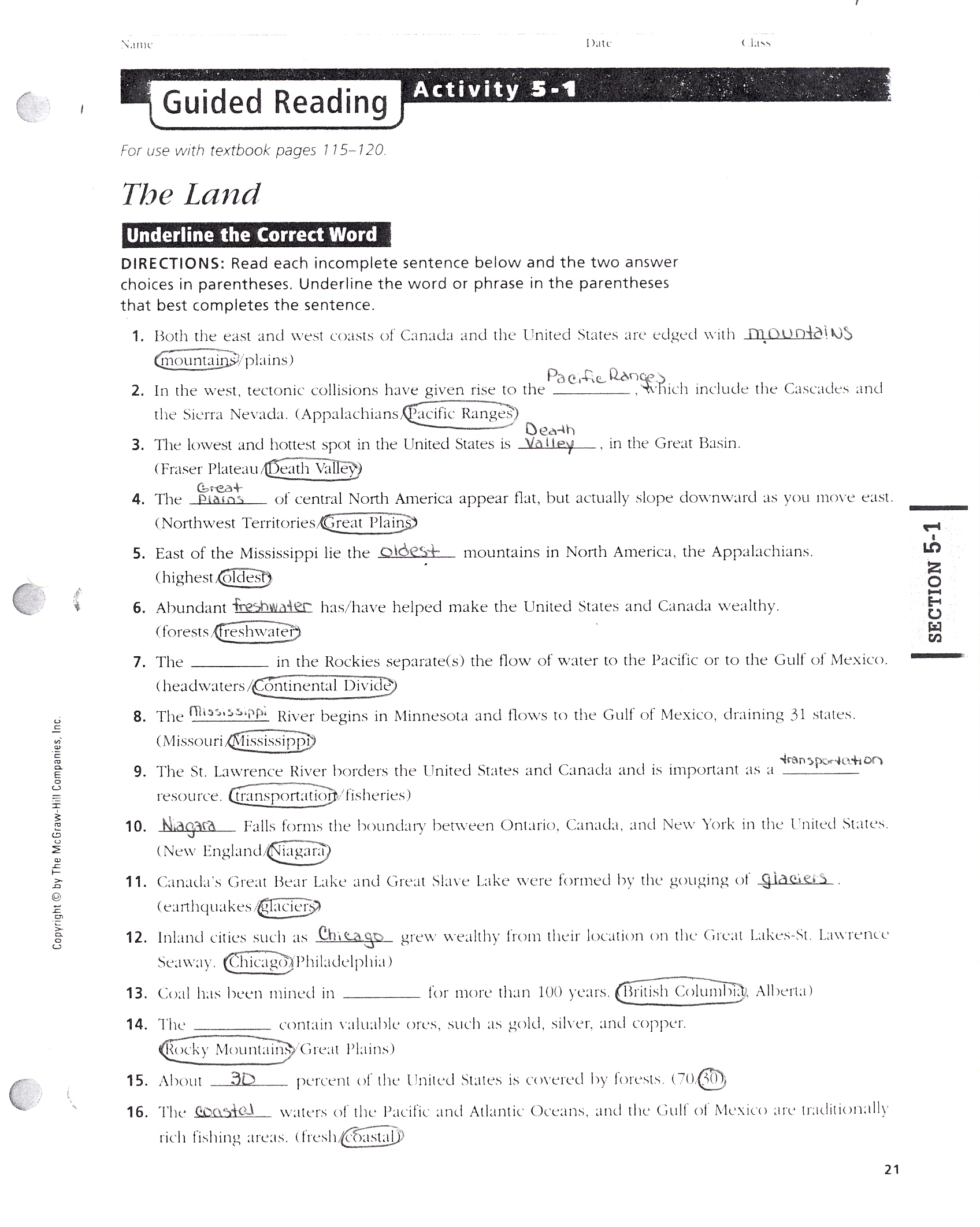 Government Chapter 5 Assessment Answers